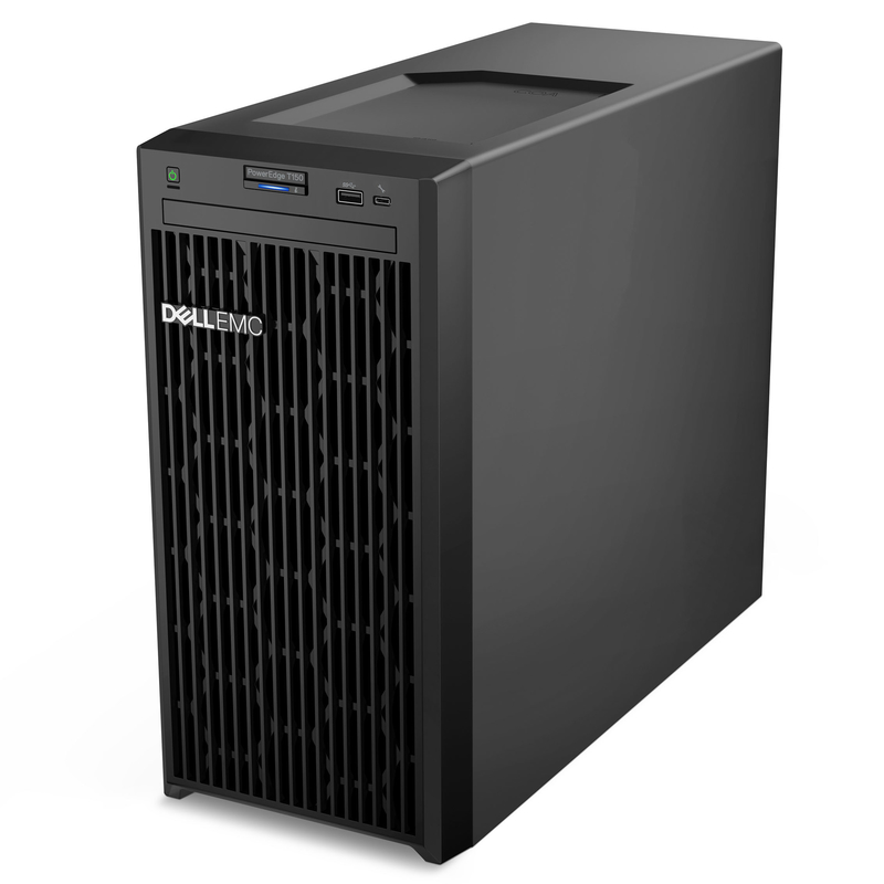 Dell PowerEdge T150 Башенный сервер с Xeon E-2314 2.8G 16G ECC 1TB контакт для скидки